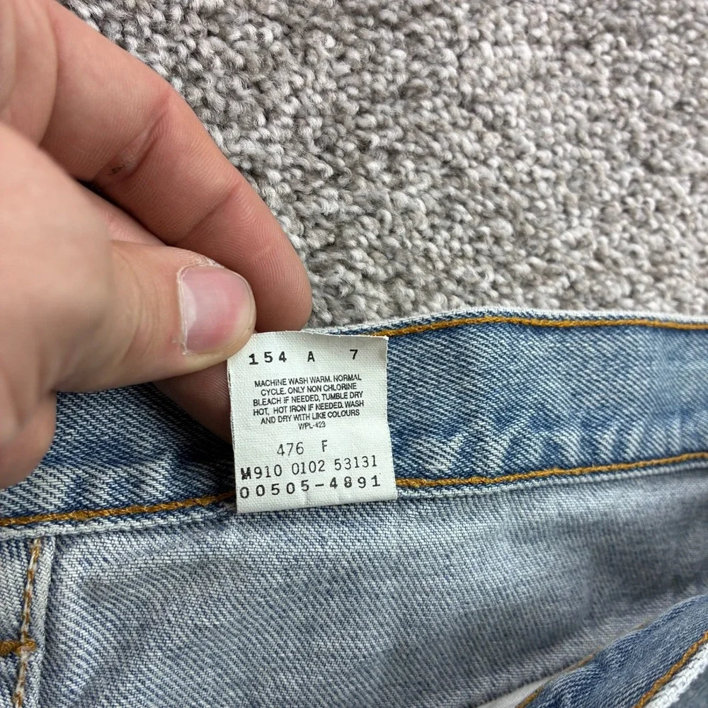Vintage Levi's 505 Jeans Mens 38x32 Blue Denim Straight Leg Denim Canada Made